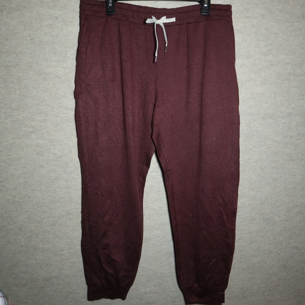 Vuori Ponto Performance Jogger Mens XL Burgundy Maroon DreamKnit Sweatpants Y2K